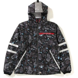 BAPE Space Camo Veste à capuche Noir Noir 273901