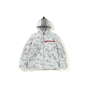 Veste à capuche BAPE Space Camo Blanc Blanc 273854