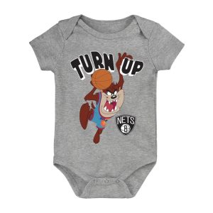 Brooklyn Nets Turn Up Taz Body – Nouveau-né Gris 270962