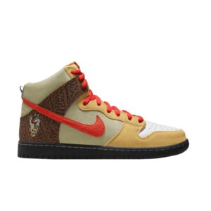 Baskets Color Skates x Nike Dunk High SB Kebab et Destroy CZ2205 700