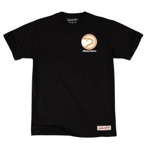 Mitchell & Ness Atlanta Hawks Rétro Répétition Hawk Logo NBA T-Shirt Noir 273645