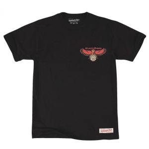 Mitchell & Ness Atlanta Hawks Rétro Répétition Logo NBA T-Shirt Noir 273658