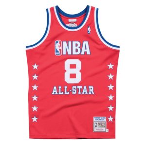 Mitchell & Ness Kobe Bryant 2003 All Star Game Hardwood Classics Throwback NBA Authentique Maillot Rouge 272659