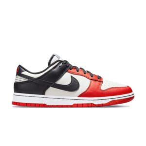 NBA x Nike Dunk Low EMB NBA 75th Anniversary Chicago Sail/Noir-Noir-Rouge Chili DD3363 100