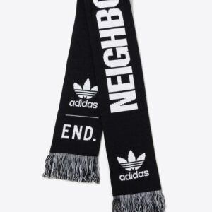 Neighbourhood x END x adidas Supporters Écharpe Noir/Blanc Noir/Blanc 211adadn ac01s