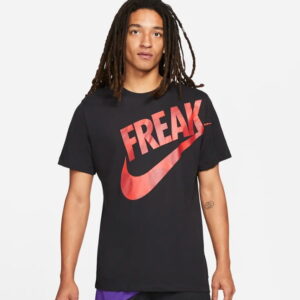 Nike Giannis Antetokounmpo Freak Logo T-shirt Noir Blanc 278208