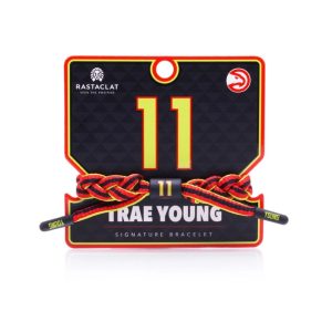 Bracelet Rastaclat Trae Young Atlanta Hawks Rastaclat NBA Bracelet Rouge/Noir 273640