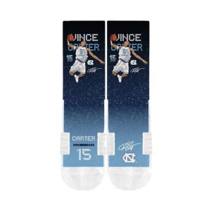 Strideline Vince Carter Université de Caroline du Nord NCAA Premium Full Sub Chaussettes Marine 272656