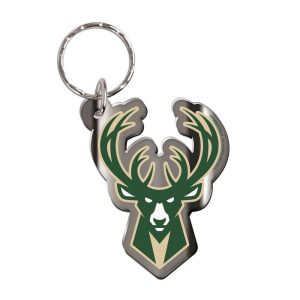 Wincraft Milwaukee Bucks Premium Freeform Team Logo NBA Porte-clés Vert 278013