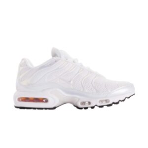 Baskets Wmns Nike Air Max Plus Premium Triple Blanc 848891 100