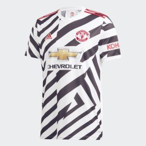 Maillot adidas Manchester United Third 2020-21 Blanc Noir 277485