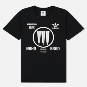 T-shirt adidas Neighborhood Logo SSL Noir Noir 275015