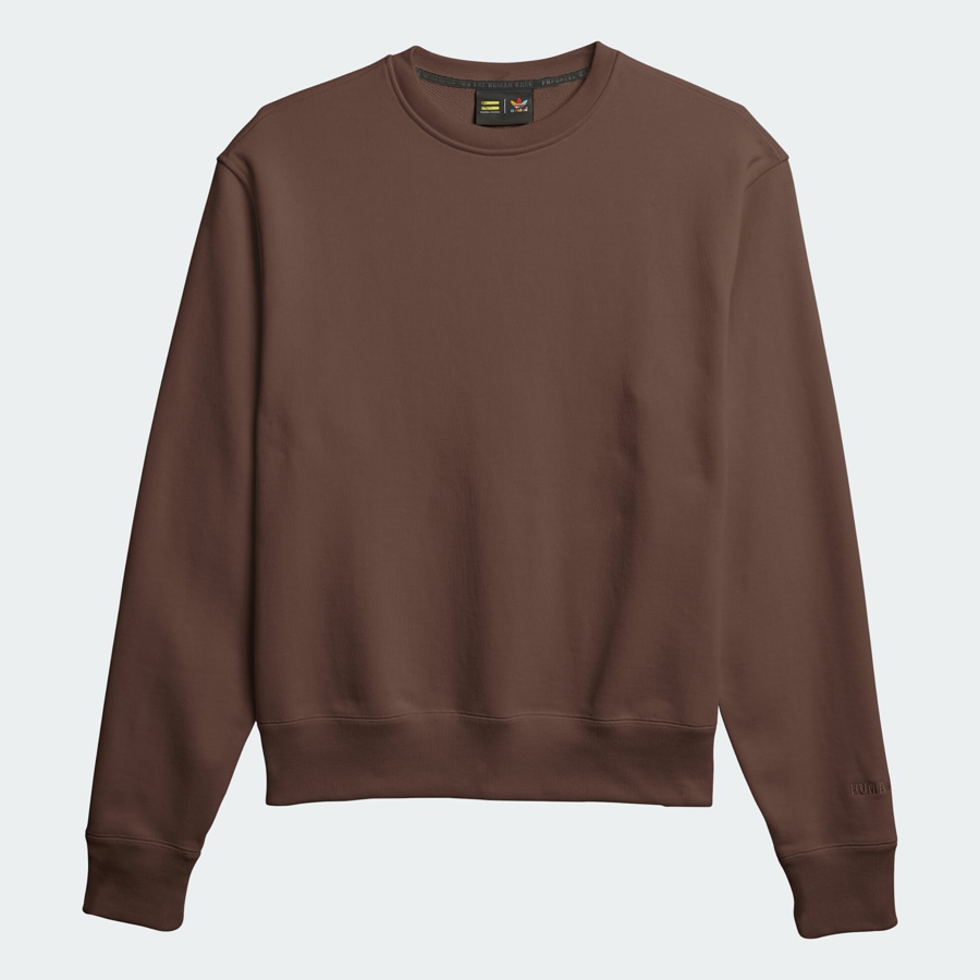 adidas Pharrell Williams Basics Sweat-shirt à col rond Terre Marron Terre Marron 273260
