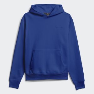 adidas Pharrell Williams Basics Sweat à capuche Power Bleu Marron 273306