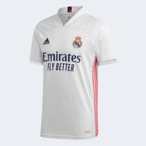 Maillot adidas Real Madrid 9 Benzema Domicile Authentique 20/21 Blanc Blanc 271384