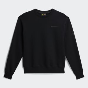 Sweat-shirt adidas x Pharrell Williams Basics (neutre en matière de genre) à col rond noir noir 268049