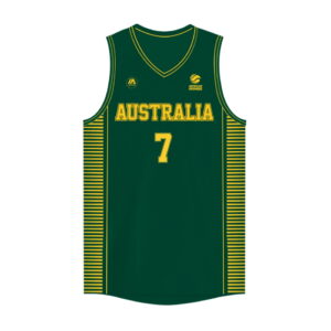 iAthletic Joe Ingles Australian Boomers National Away Green Jersey Maillot de basket-ball Rose 279355