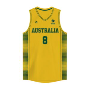 iAthletic Matthew Dellavedova Australian Boomers National Home Gold Jersey Maillot de basket-ball Noir 279321