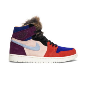 Aleali May x Wmns Air Jordan 1 Retro High Court Lux Baskets Bleu BV2613 600