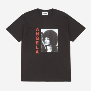 T-shirt Awake Angela Davis T-shirt Noir Vert 288433