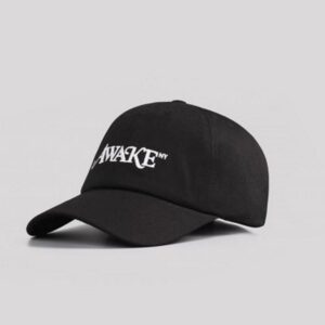 Casquette de Baseball Awake Classic Logo Dad Hat noir blanc 286650