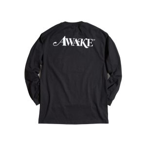 T-shirt Awake Classic Logo L/S Noir Blanc 291327