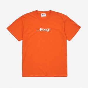 T-shirt Awake Classic Logo Rouge Orange Blanc 286549