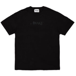 Awake Classic Logo Tee Lavé Noir Crème 285895