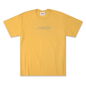 T-shirt Awake Classic Outline Logo Gris Moutarde AWK F20 TS001 MOUTARDE