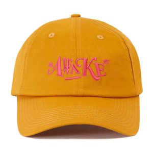 Awake Distorted Logo Dad Cap Casquette de baseball moutarde marron 293339