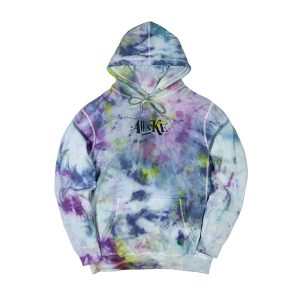 Awake Distorted Logo Sweat à capuche Tie Dye Violet 289863