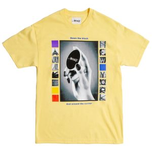 Awake Down The Block Tee Jaune Clair Crème 293307