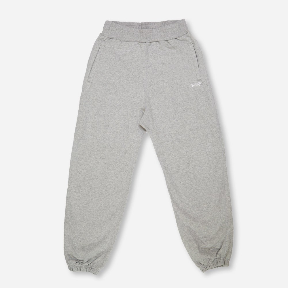 Pantalon de survêtement à logo brodé Awake Gris Blanc 286642