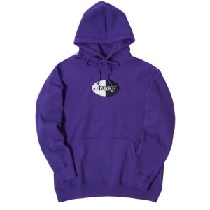 Sweat à capuche avec patch logo fendu brodé Awake Violet Violet 291267