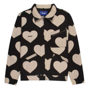 Veste Harrington Awake Hearts Noir Rose 289184