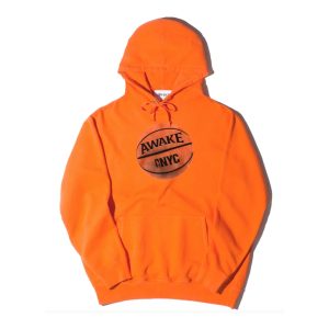 Sweat à capuche Awake Hoop Orange Gris 292246