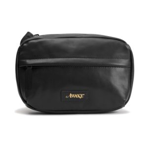 Sacoche latérale en cuir Awake Noir Noir 291513