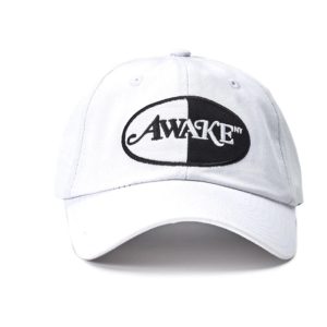Casquette de baseball Awake Logo Patch Hat Blanc Vert 291303