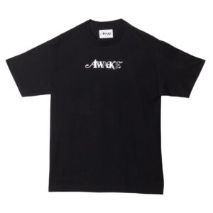 T-shirt avec logo en feuille métallique Awake Noir Noir 285870