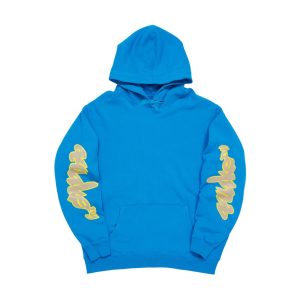 Sweat à capuche avec logo sur les manches latérales Awake Bleu Violet 291410