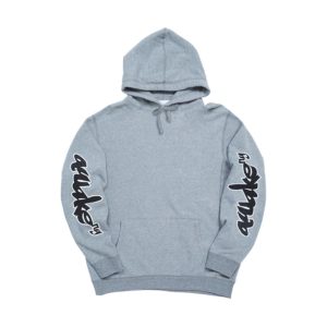 Sweat à capuche avec logo sur les manches latérales Awake Gris chiné Blanc 291403