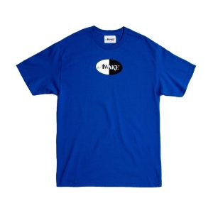 T-shirt Awake Split Logo Bleu Royal Argent 291480