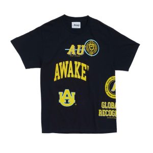T-shirt Awake University Noir Rouge 291527