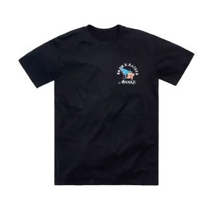 T-shirt Awake x Born X Raised Fantasia Noir Blanc 289847