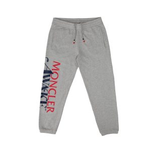 Awake x Moncler Pantalon de survêtement décontracté Gris clair Bleu 291087