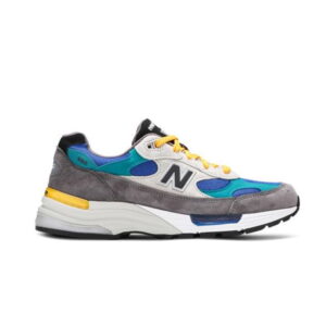 Baskets Billy's x New Balance 992 Made in USA Gris Bleu Sarcelle Gris M992RR