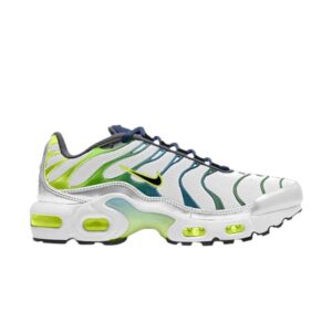 Nike Air Max Plus GS Blanc Forêt Vert Jaune CD0609 101