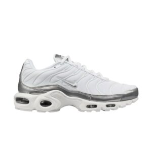 Nike Air Max Plus GS Blanc Métallique Argent 655020 109