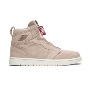 Baskets Wmns Air Jordan 1 High Zip Partical Beige Rouge AQ3742 205