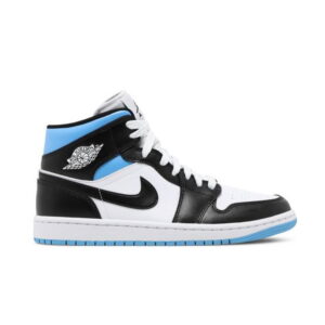 Femme Air Jordan 1 Mid University Bleu Noir BQ6472 102